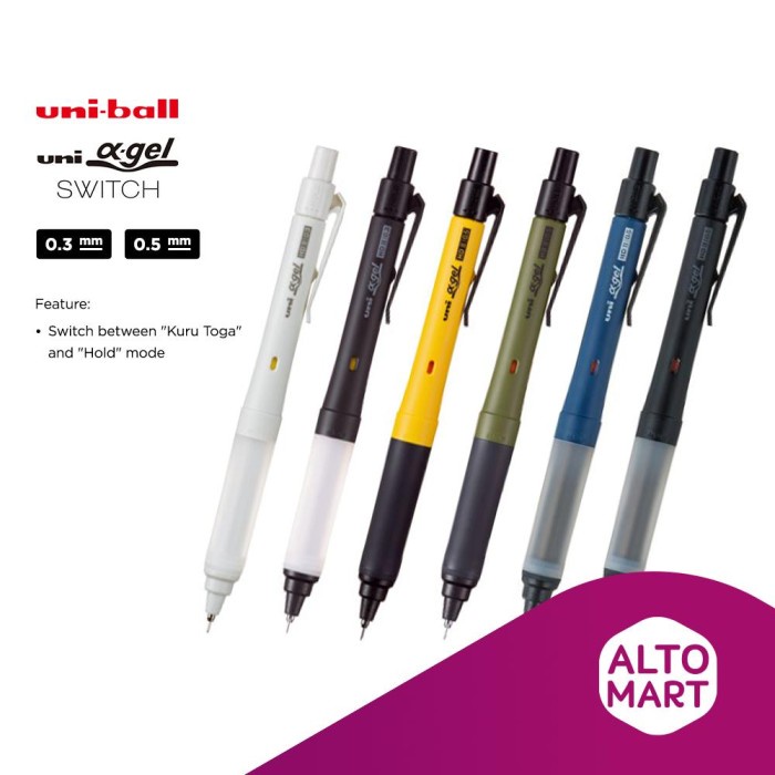 

Segera Miliki Uni Kuru Toga Alpha Gel Switch Mechanical Pencil 0.3 0.5 Mm Pensil Diskon