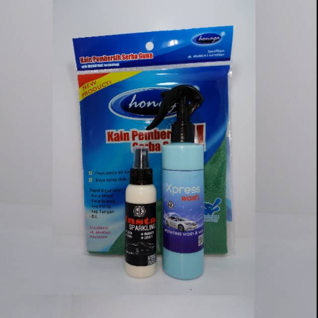 Insta sparkling  Xpresswash waterless kain mirofibre