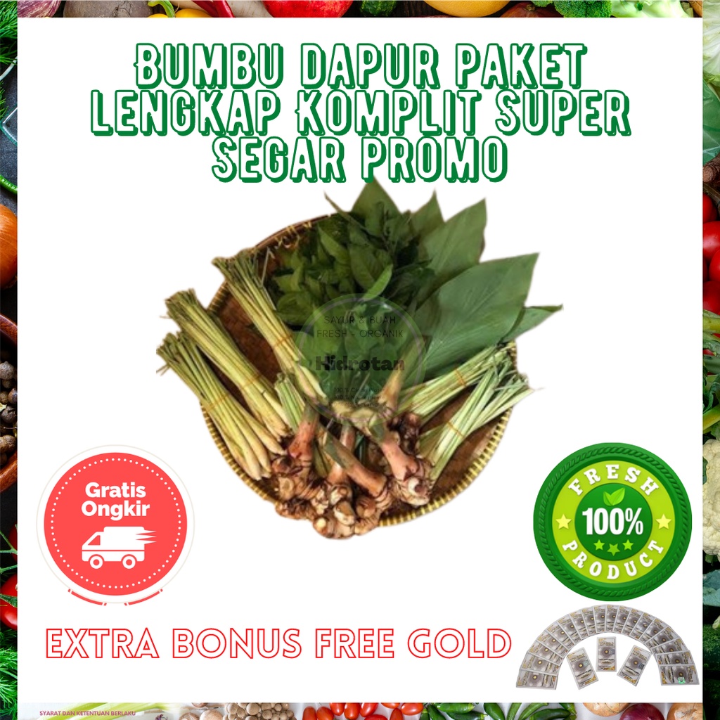 

Bumbu Dapur Paket Lengkap Komplit - Rempah-rempah Murah | Paket Rempah Segar | Bumbu Memasak Combo Fresh - ( Promo Free Emas )
