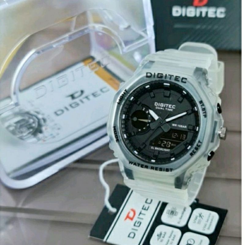 Digitec 3119 Outdoor Jam Tangan DG 3119 Ga2100 Jam Tangan Pria Rubber Dualtime Anti Air Waterproof