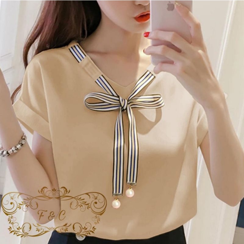 BLOUSE FASHION LAURA, BALOTELY, BLOUSE ATASAN, 2 UKURAN