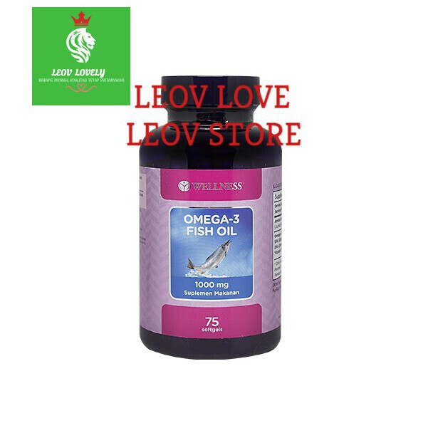 Jual Wellness Omega 3 1000mg 75softgel Shopee Indonesia