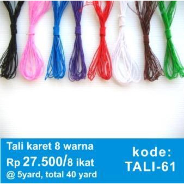 

Tali karet 8warna