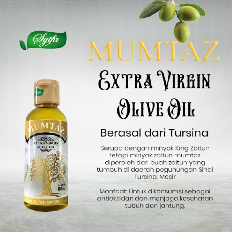 

Minyak zaitun mumtaz 60ml extra virgin