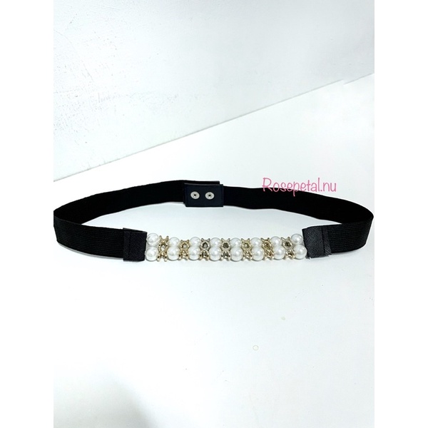 obi pearl mutiara / ikat pinggang obi mutiara / gesper karet