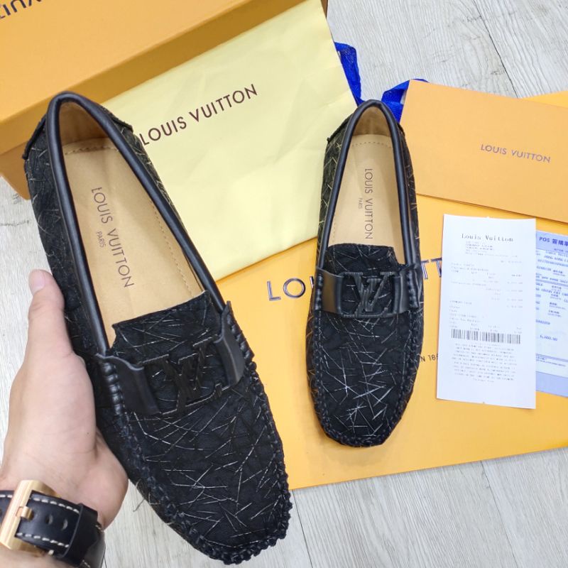 sepatu loafer import mirror quality lv