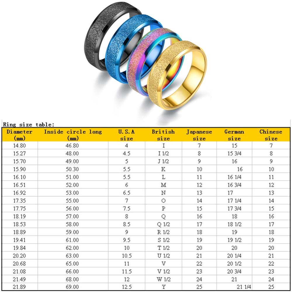 Timekey Cincin Pasangan Bahan Stainless Steel Desain Frosted Ukuran 6MM Untuk Priawanita A4K6