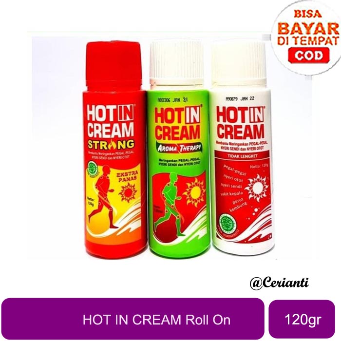 [BOTOL] [120GR] HOT IN CREAM BOTOL 120g | HOTIN ORIGINAL | STRONG | AROMA THERAPHY | KRIM NYERI SENDI | NYERI_Cerianti