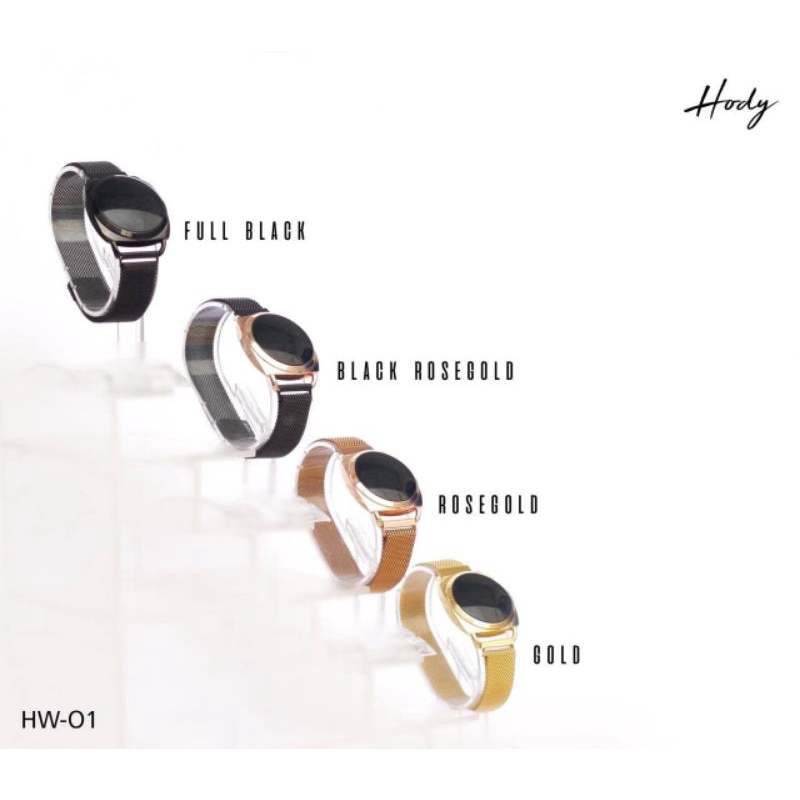 LED Watch Magnetic Buckle by Hody  / terbaru jam tangan magnet desain elegan
