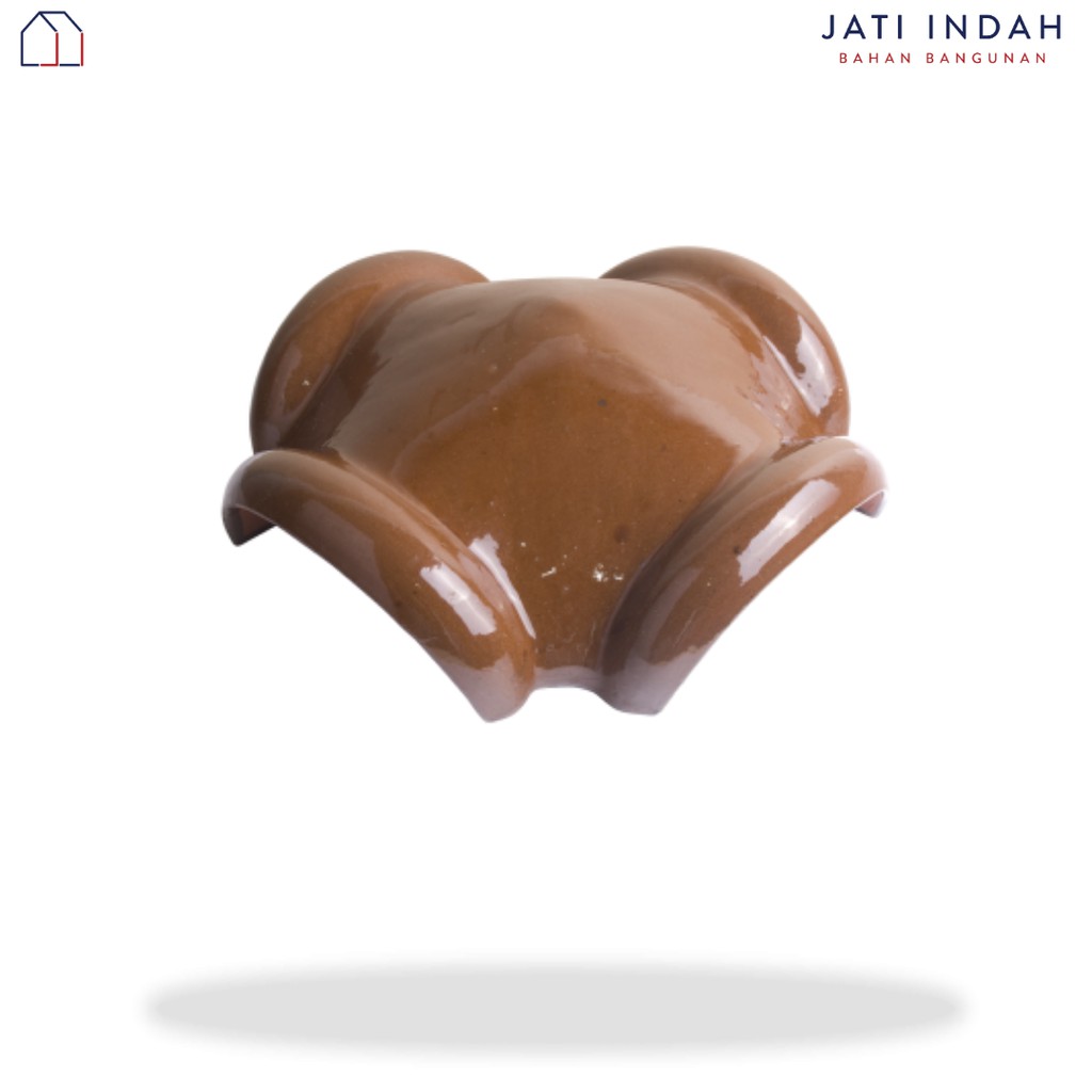 Nok Kerpus 4 Arah Keramik M-Class Standard KW 1 Glossy & Matte /Roof/Aksesoris Genteng Keramik