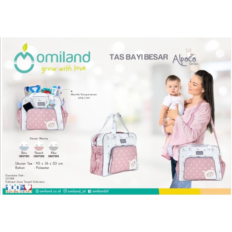 Omiland Tas Bayi Besar Alpaca Series