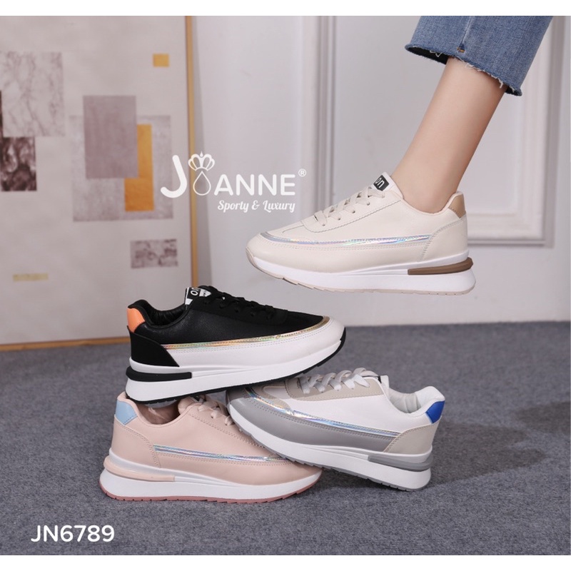 RESTOCK! [ORIGINAL] JOANNE Leather Sporty Sneakers Shoes Sepatu Wanita #JN6789