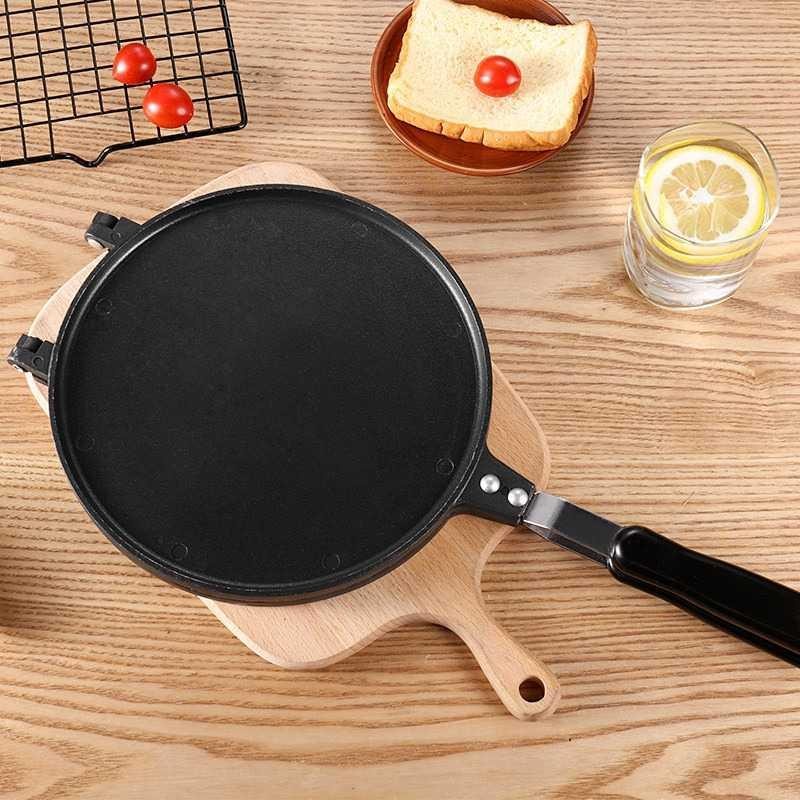 Cetakan Waffle Round Shape Dessert Mold - KJ-059 - Black