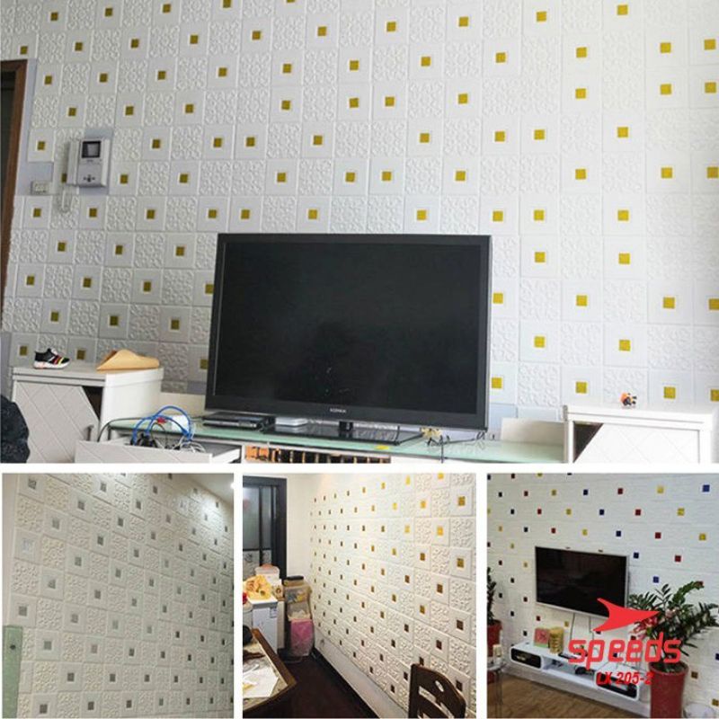 WALLPAPER DINDING 3D FOAM MOTIF BATIK-4