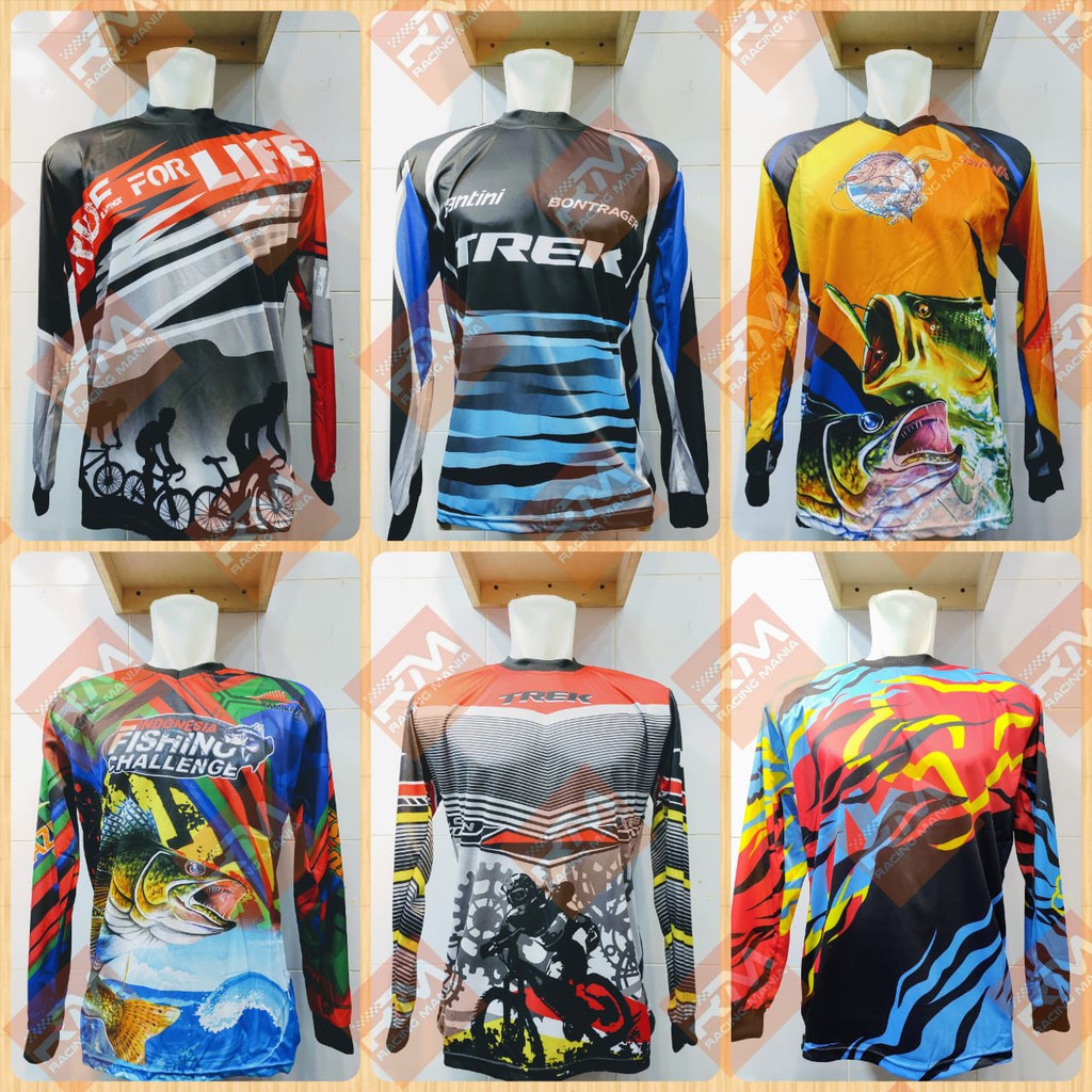 MANCING SEPEDA  Baju Jersey Balap  Racing Motor Trail 