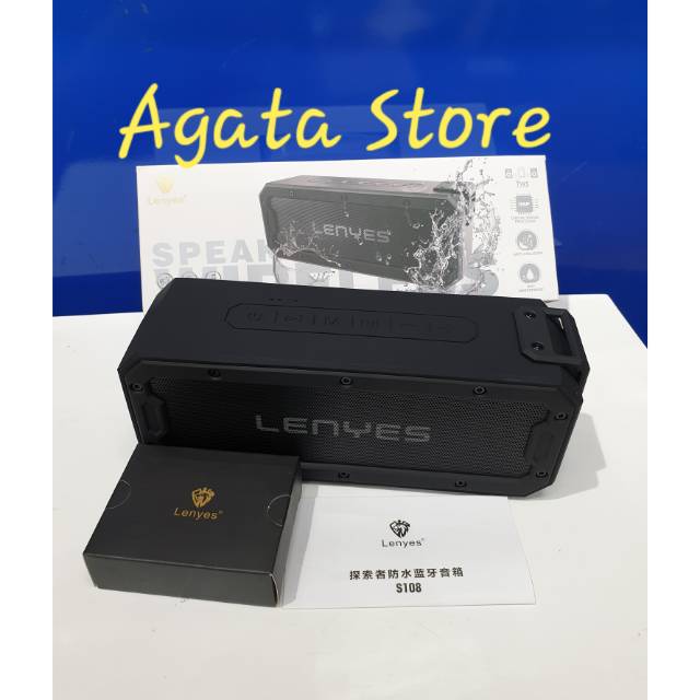 Speaker Bluetooth Lenyes S108 Original Waterproof Wireless speaker Lenyes S108 Ori New Anti Air