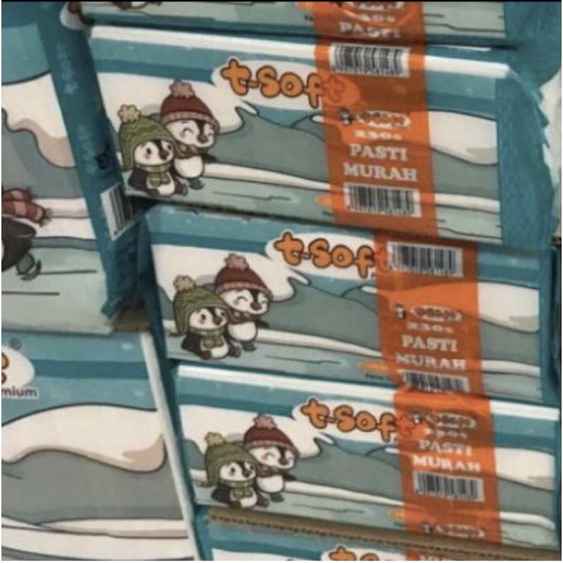 Tissue T-Soft Premium 230 Sheet ( BELI 1 GRATIS 1 )