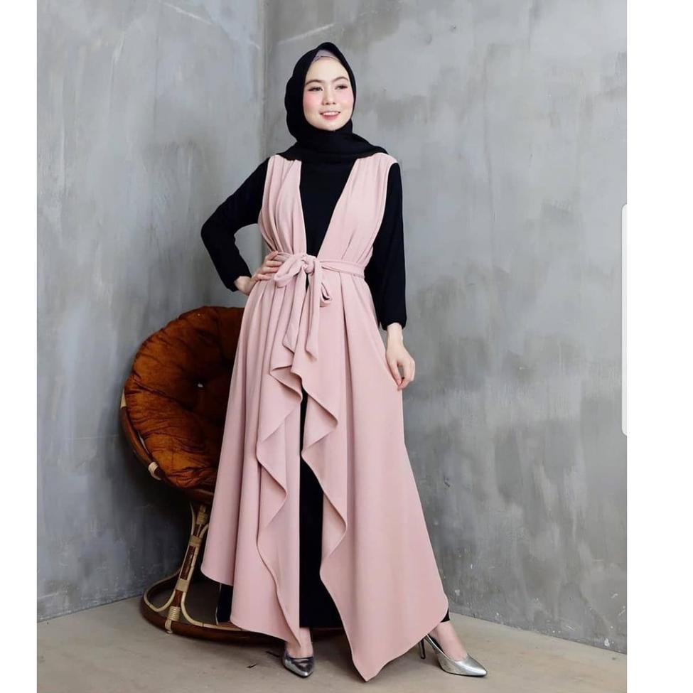 Omq23Jill Set 2in1 l Setelan Baju Muslim Wanita Remaja Hanya Hari Saja