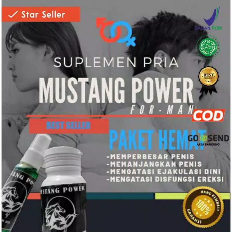 Mustang Power (Bisa Bayar ditempat) Seketika Besar Pria 