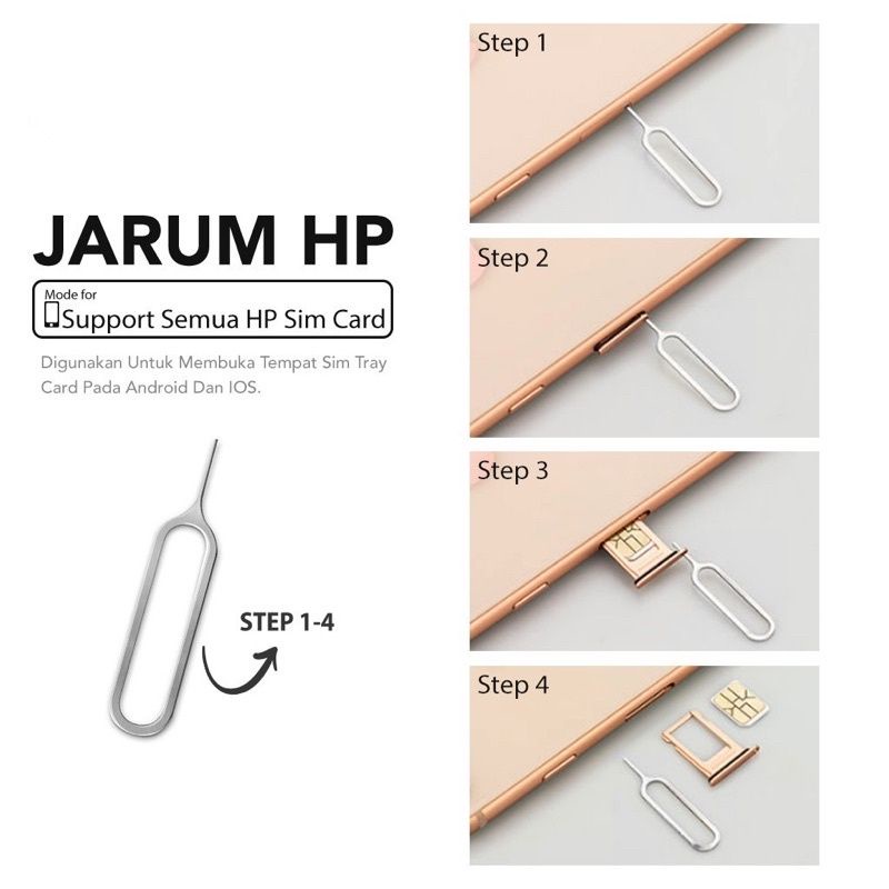 JARUM SIM CARD HP SIM CARD PIN TUSUKAN KARTU PEMBUKA KARTU