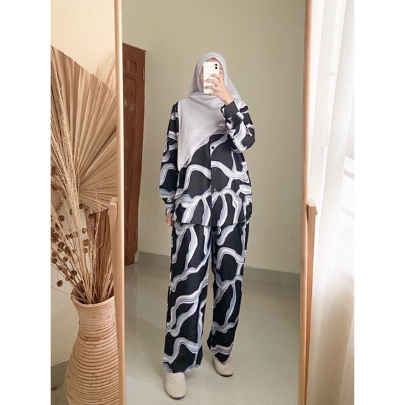 BELLE ONE SET / SETELAN RAYON DAILY ONE SET BAJU SETELAN WANITA KEKINIAN-ONESET(VANESA HTM)