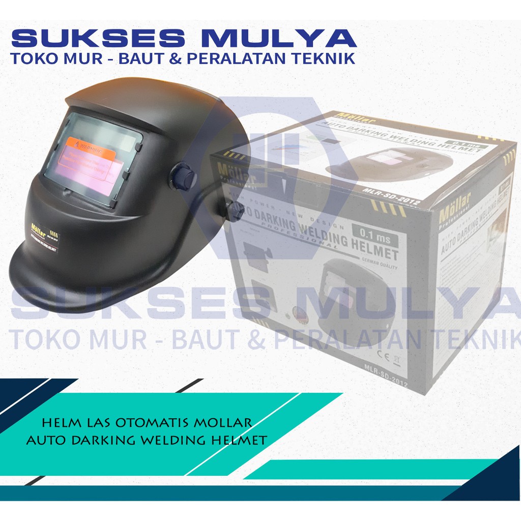 Jual Helm Las Otomatis Mollar 0.1ms - Kedok Las Otomatis Auto Darkening ...