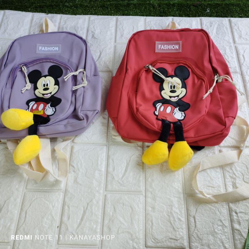 Tas ransel wanita import mickey mouse