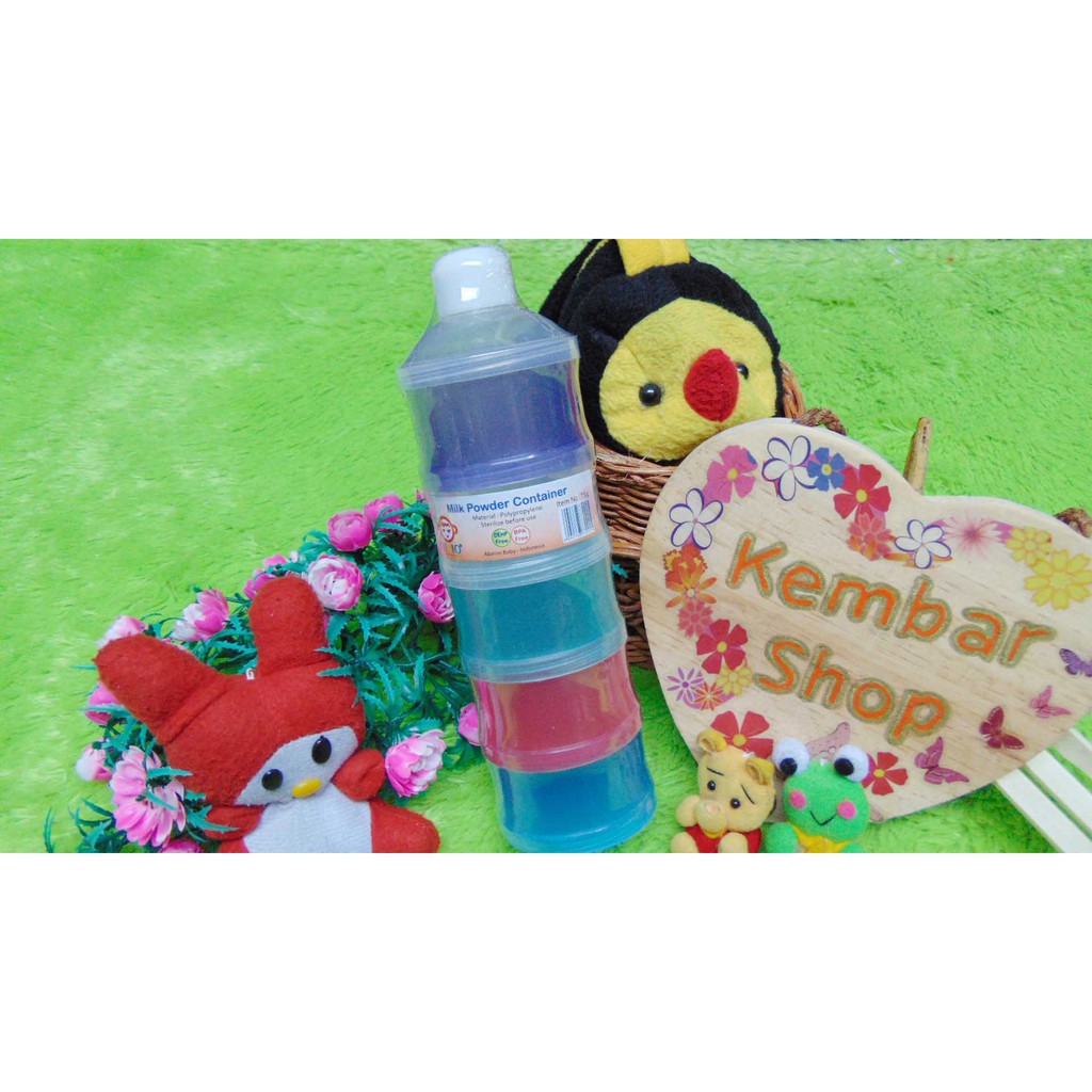 Kembarshop Kado Bayi Milk Container Tempat Susu Bayi Dispenser Susu Ninio – 5 Susun Bpa Free