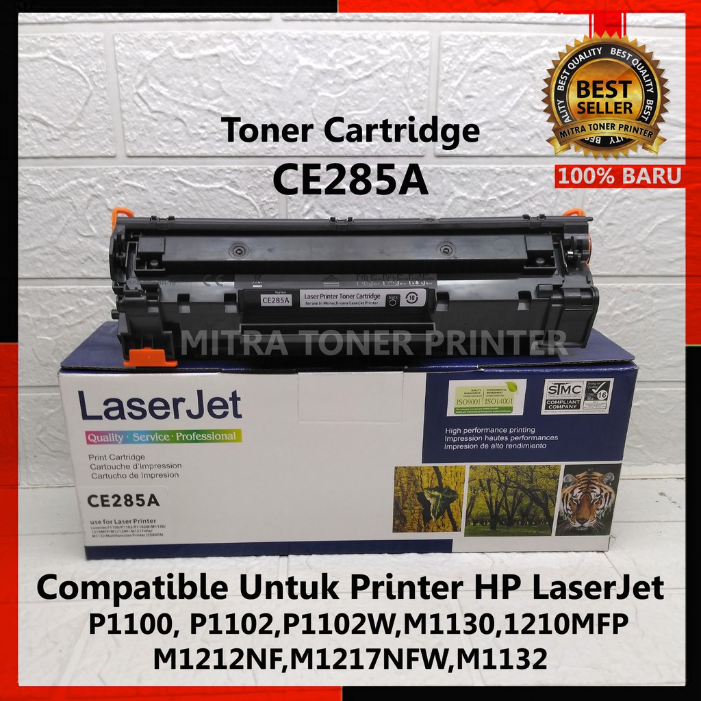 Toner Cartridge Compatible Untuk Printer HP LaserJet P1100/P1102/M1232/M1212/1217. Toner CE285A -85A