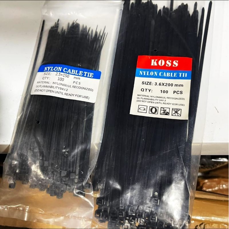 Kabel ties hitam universal pengikat serbaguna