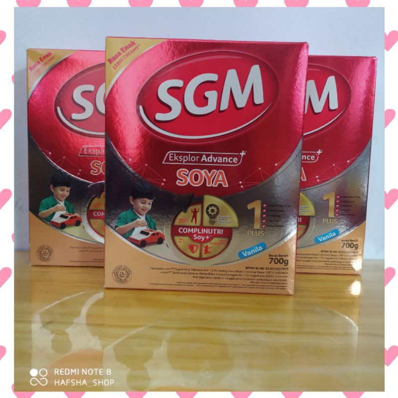 SGM SOYA 1 PLUS MADU / VANILA 700 GRAM