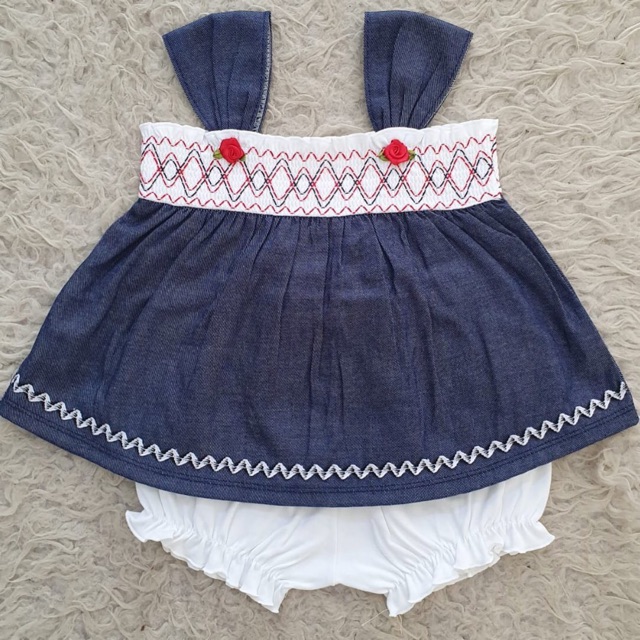 Baju Bayi Denim Set