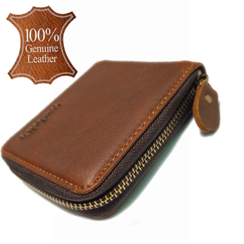 dompet pria kulit asli full model Zipper import