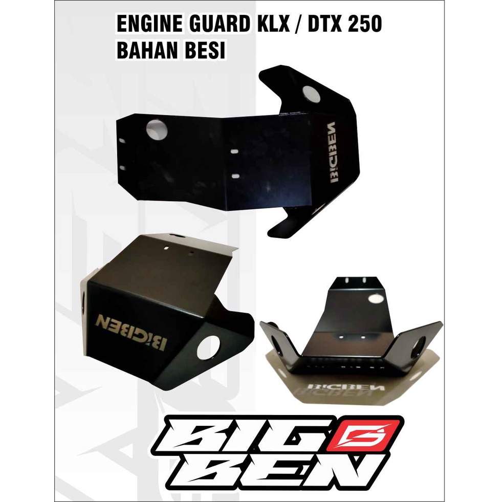 Engine Guard klx 250 Hitam Engine guard KLX 250 bahan plat besi Coating Hitam