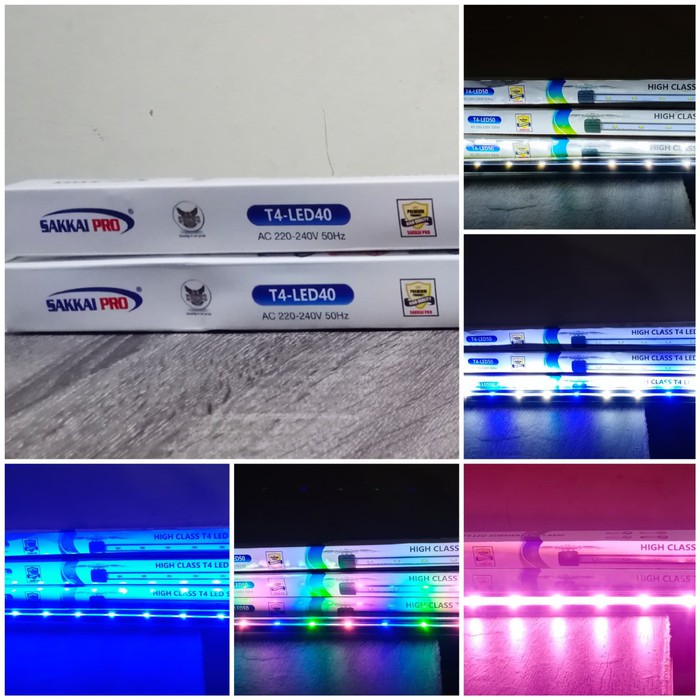 Lampu Celup LED Sakkai Pro T4-LED40 Aquarium 40cm Akuarium 40 cm Murah