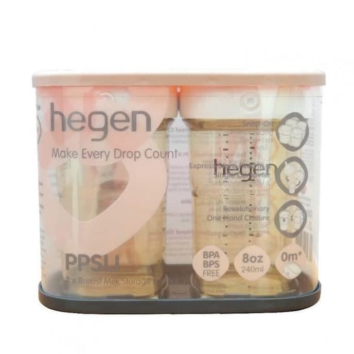 Hegen PPSU 2 x Breast Milk Storage Bottles 240ml