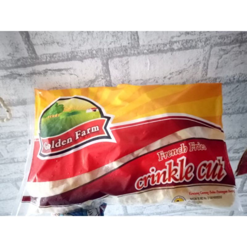 

kentang goreng crickle cut 1kg / kentang goreng bergelombang