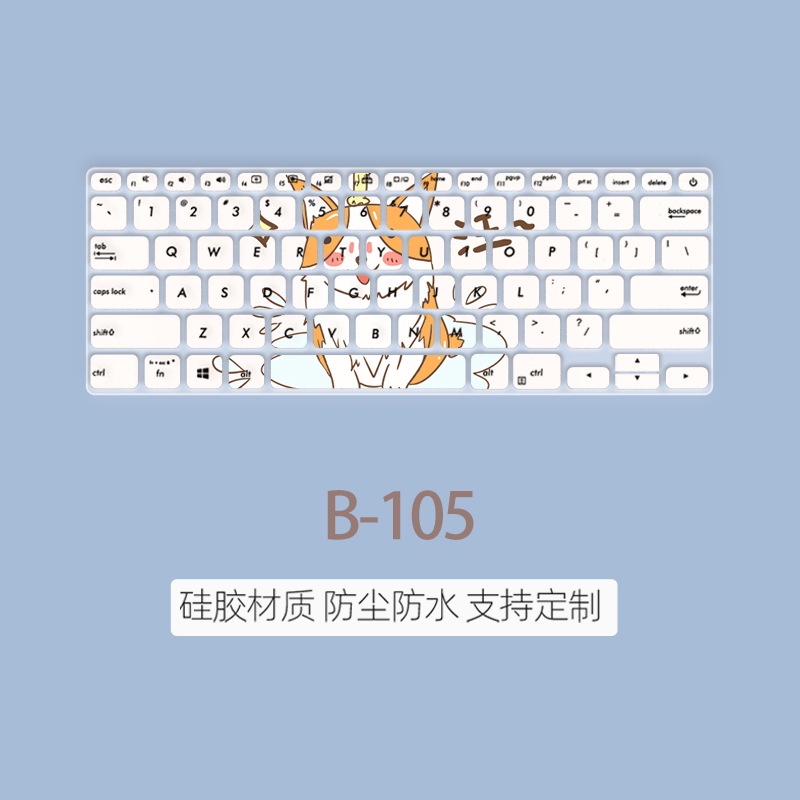 Film Pelindung Debu Keyboard Motif Kartun Bunga Untuk ASUS ZenBook 14 VivoBook14s X S4500F U4300 U4300FN ZenBook UX433 Deluxe14X2019 450