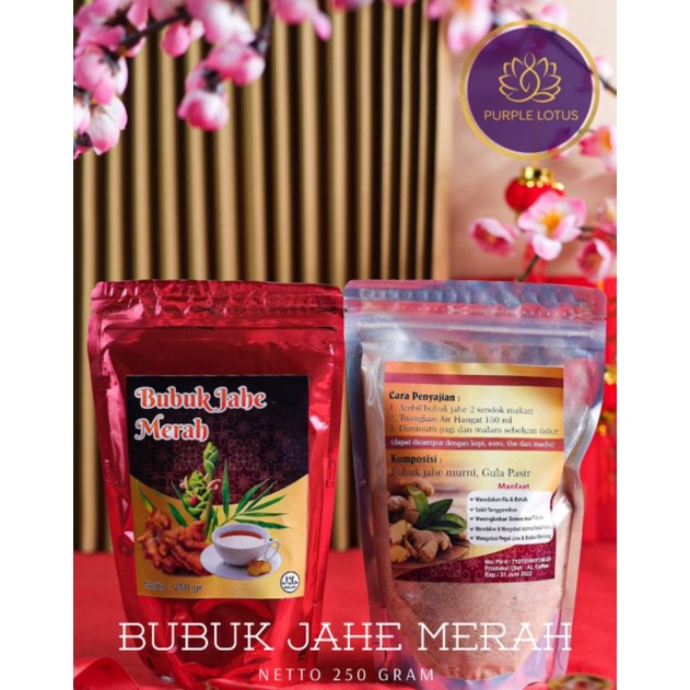 

Jahe Merah Bubuk