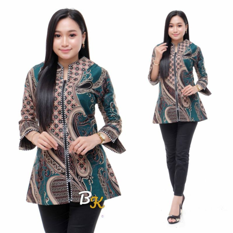Atasna Batik Wanita PPBTK07 Modern Batik Cassual Atasanbatik Wanitabatik-Kz4