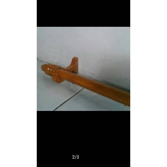Grosir V-834 Stick Kayu Stik Penyangga Gorden Tiang Korden Horden Cantolan Tirai ✾ RNQrbQTdKO10y