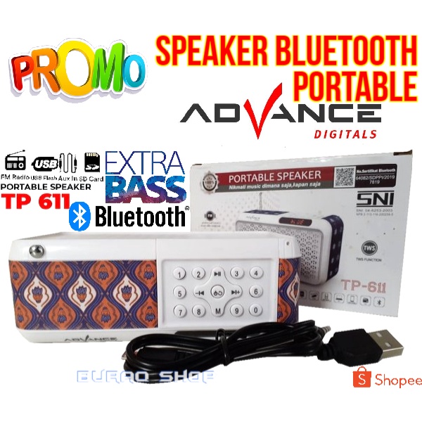SPEAKER ADVANCE TP-611 / SPEAKER MUROTTAL QURAN 30 JUZ BISA DI ULANG JUZ,PER AYAT DAN PERHALAMAN