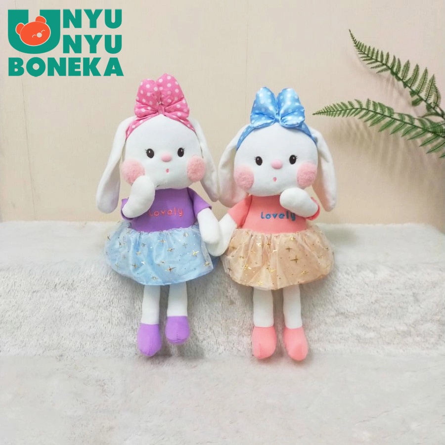 Boneka Rabbit Dress Size 12&quot;/45cm/mainananak/hadiah/bonekalucu/animal