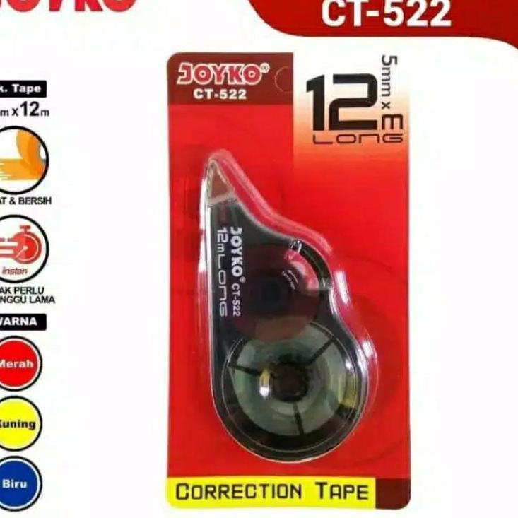 

Serba Menarik JOYKO Correction tape CT-522 1Pack / 12Pcs