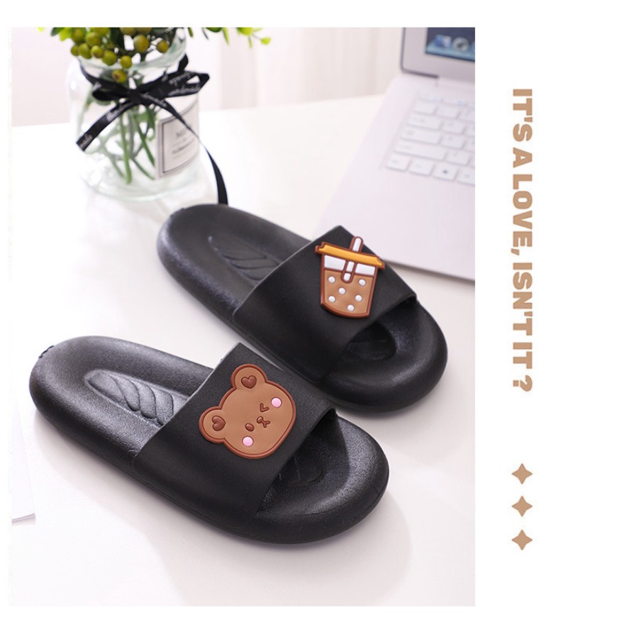 Sandal Wanita Rumah Hotel outdoor Bear And Boba Empuk Anti Licin SP55