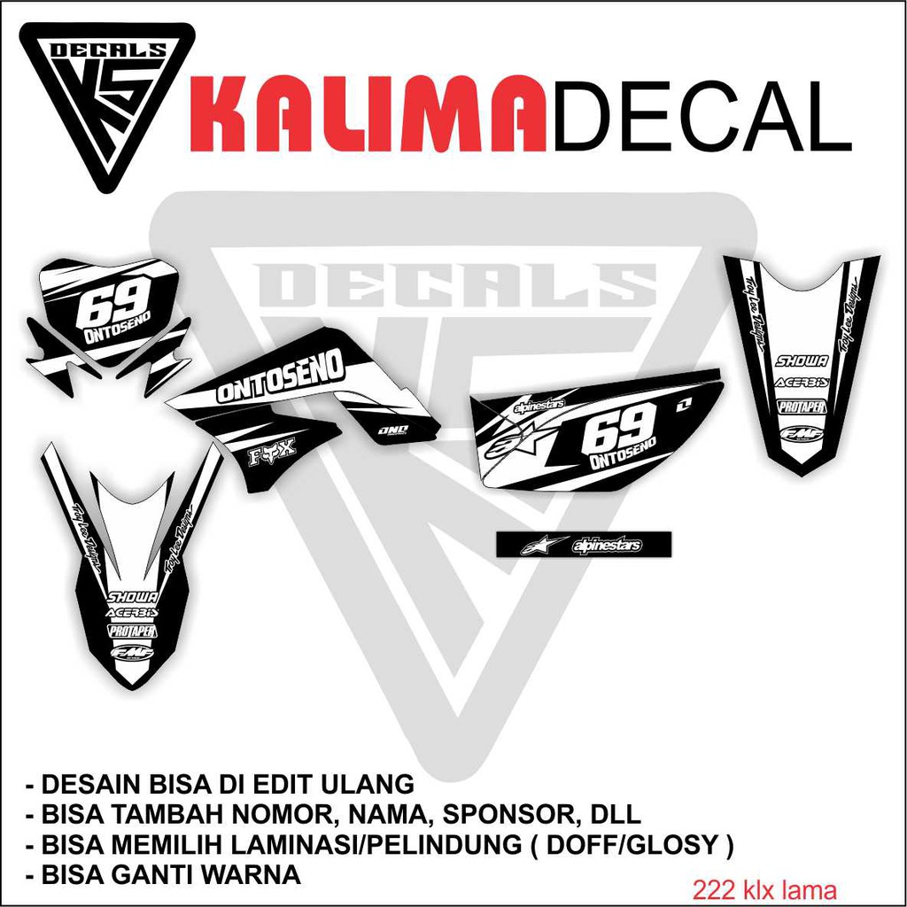 Stiker Motor Klx S Lama Full Body Shopee Indonesia