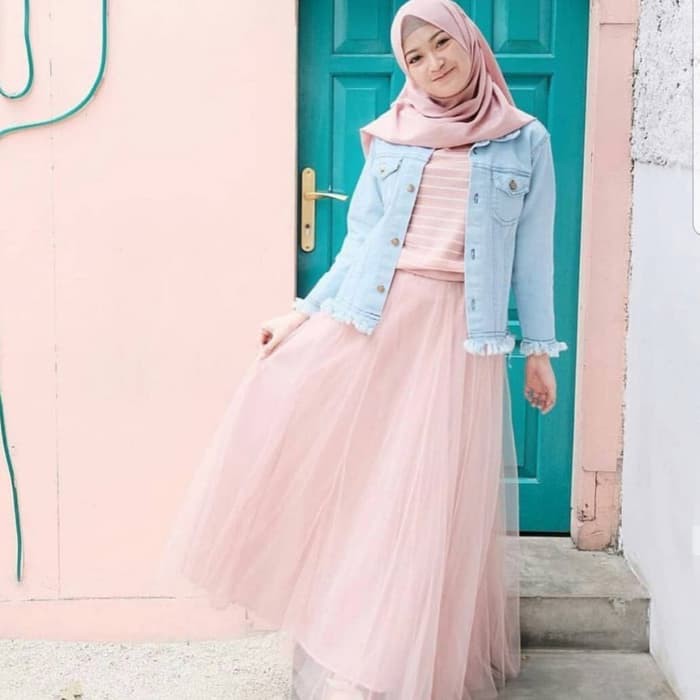 Rok Tutu Muslim Terbaru / Bawahan Muslim Remaja / Rok Tile Termurah