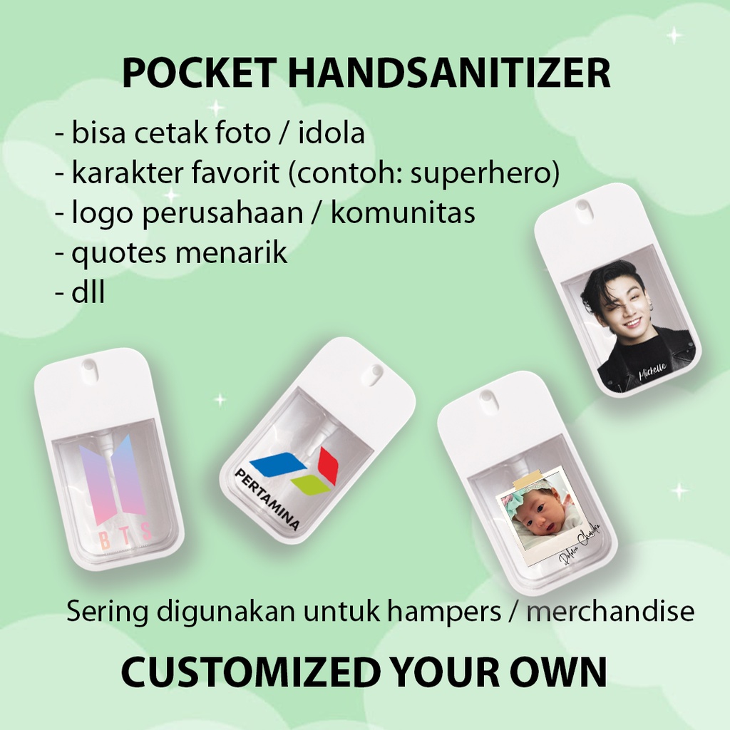 Hand Sanitizer Custom Spray Pocket Size Design Suka Suka