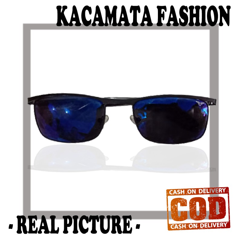 Kacamata Hitam pria fashon simple terbaru kacamata gaya cowo keren kaca mata hitam sunglasses unisex