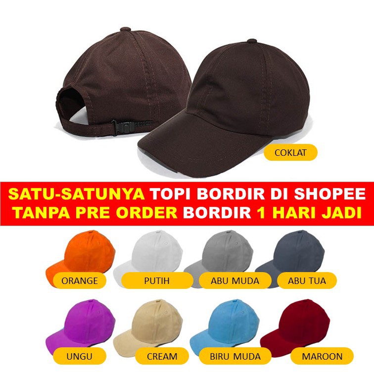 Topi Anak CUSTOM BORDIR NAMA baseball Bikin nama di topi anak 1 HARI JADI-2